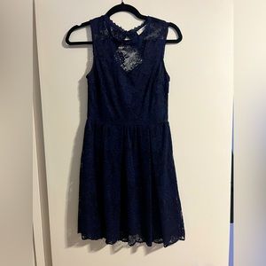 Navy blue lace dress
